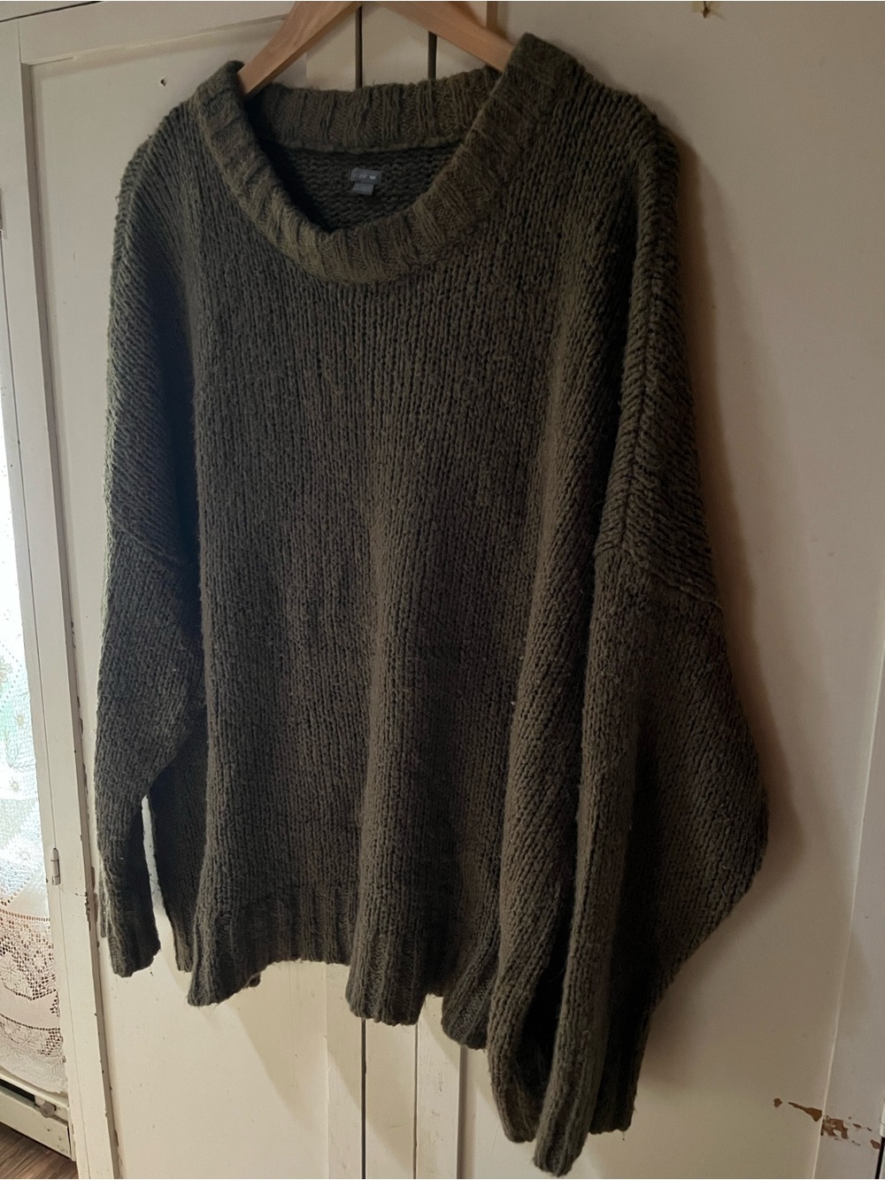 Aerie Oversized Knit Crewneck Sweater